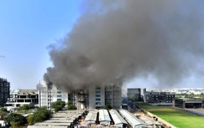 Incendio de una de las instalaciones de vacunas en India